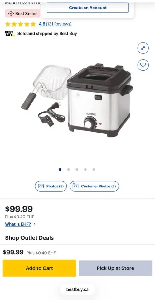 Heritage Deep Fryer brand new - photo 2