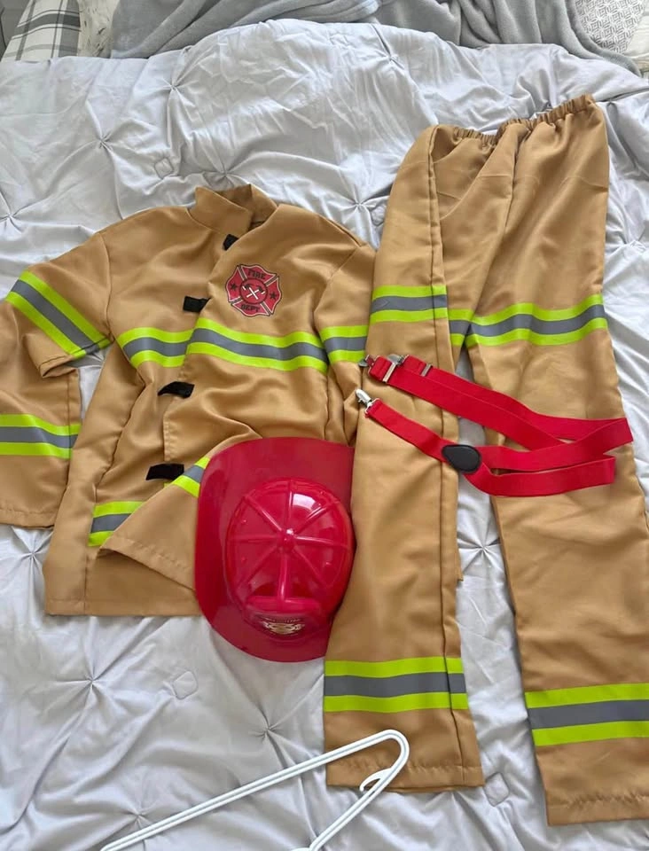 Adults medium Firefighter Costume with Helmet
