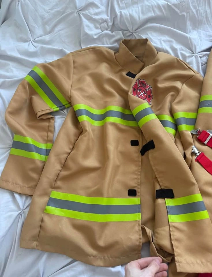 Adults medium Firefighter Costume with Helmet - photo 4