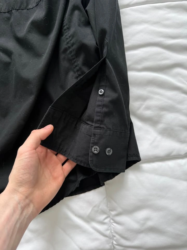 Protocol Classic Fit Black Long Sleeve Dress Shirt - photo 4