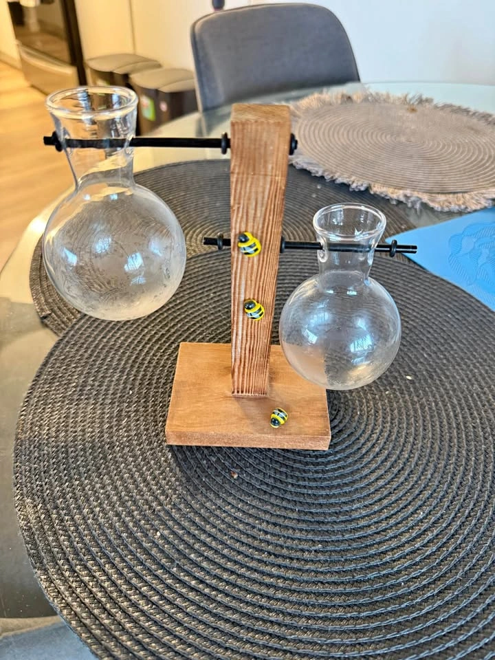 Bee Propagation Station with 2 Glass Vases