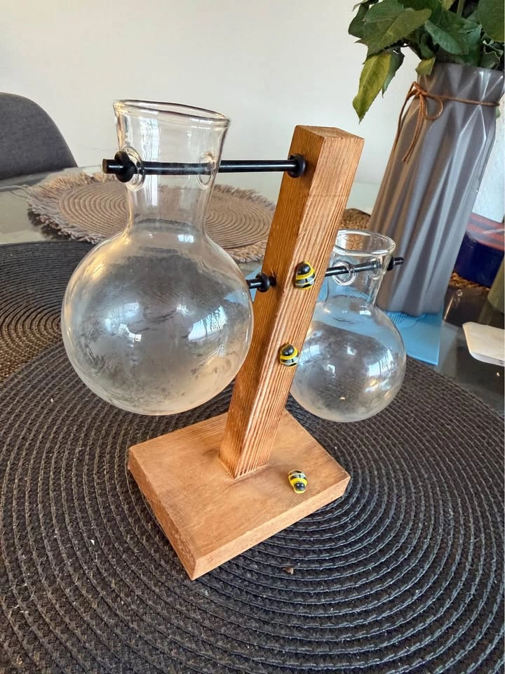 Bee Propagation Station with 2 Glass Vases - photo 2