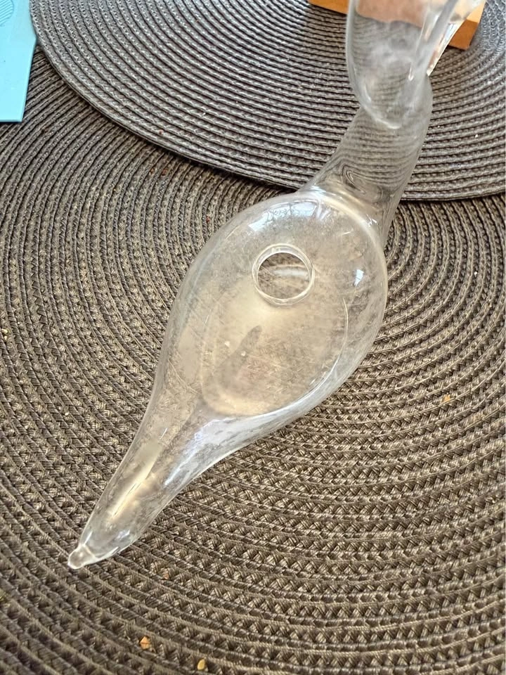 Vintage Hand Blown Glass Swan Plant Waterer - photo 2
