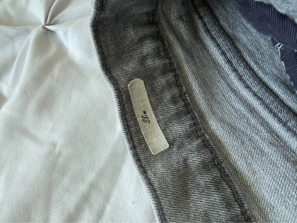 Only & Sons Grey Slim Fit Denim Jeans - Waist 32, Inseam 32 - photo 5