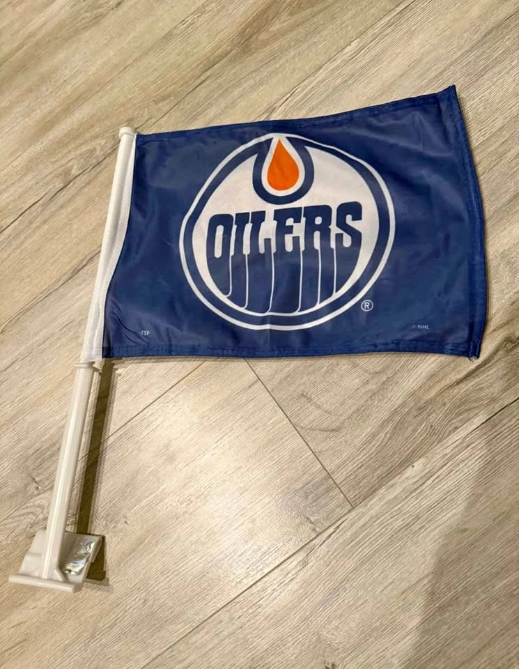 Brand new NHL oilers car flag