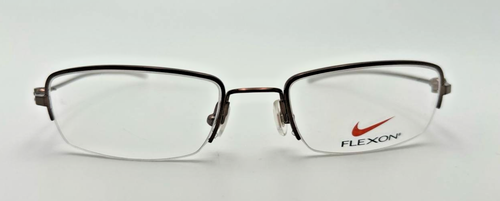 Nike Flexon Semi-Rimless Eyeglasses Bronze Brown Frame