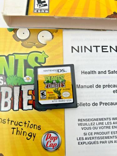 Plants vs Zombies Nintendo DS CIB with Slipcover - photo 3