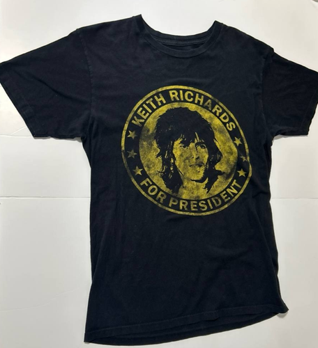 Rolling Stones Keith Richards For President T-Shirt Black Men's