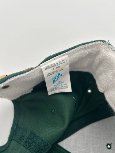 Vintage Moosehead Beer Green Strapback Hat AJM Embroidered - photo 2