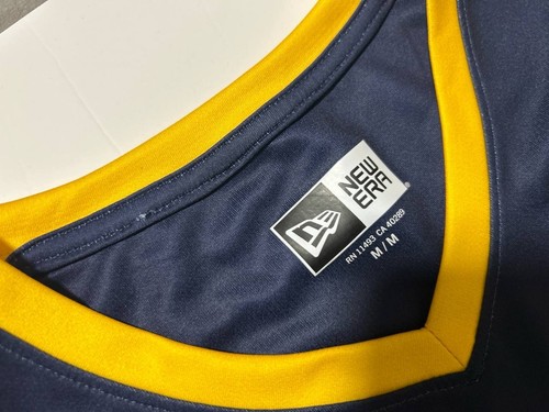 Edmonton Stingers New Era CEBL Basketball Jersey M Navy Yellow - photo 5