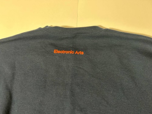 Electronic Arts EA Retro Logo Crewneck Sweatshirt XL Navy Orange - photo 5