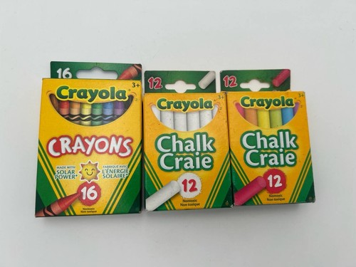 Vintage Crayola Canada Crayons & Chalk Lot 2000 2002 Unused
