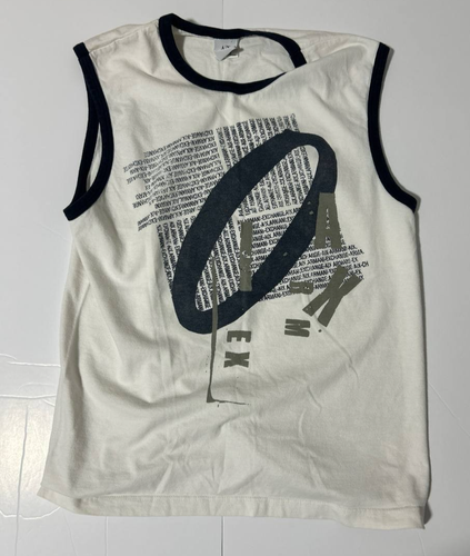 Vintage A/X Armani Exchange Sleeveless Graphic Shirt Made USA Me