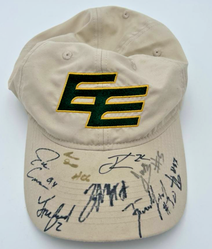 Vintage Edmonton Eskimos CFL Multi-Signed Tribal Gear Cap