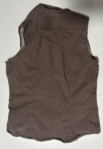 Columbia Women’s Sleeveless Utility Safari Shirt Large Brown - photo 2