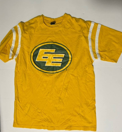 Edmonton Eskimos SOGO CFL T-Shirt Men’s M Yellow EE Logo