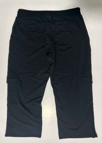 OP Ocean Pacific Women's Black Cargo Capri Sweatpants M/L