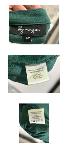 Lily Morgan Women's S Dark Green Sleeveless Quarter Zip Top - photo 3