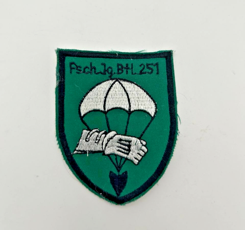 West German Bundeswehr FschJgBtl 251 Paratrooper Patch