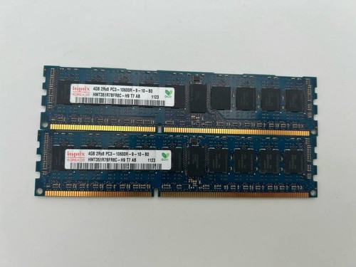 Hynix 8GB 2x4GB DDR3-1333 ECC RDIMM Server RAM HMT351R7BFR8C-H9