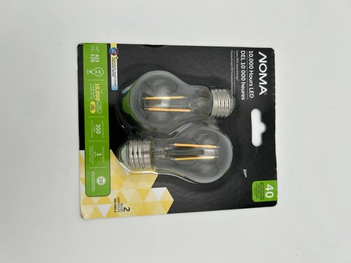 NOMA A15 E26 LED Filament Light Bulbs 40W Equivalent 300 Lumens