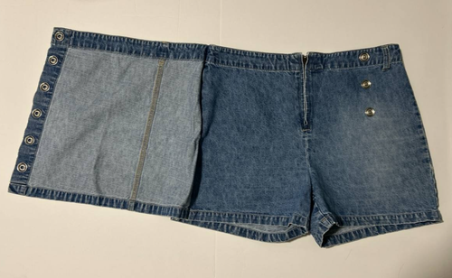 Sears Canada Nevada Denim Wrap Skort Women’s 10 Cotton - photo 4
