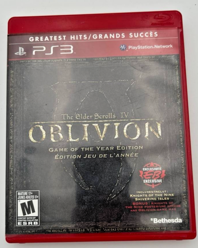 The Elder Scrolls IV Oblivion GOTY PS3 Greatest Hits CIB
