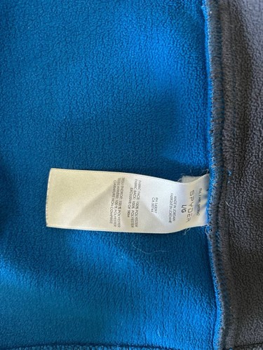 Spyder Men's L Blue Gray Full Zip Fleece Jacket Ski Hiking - photo 4