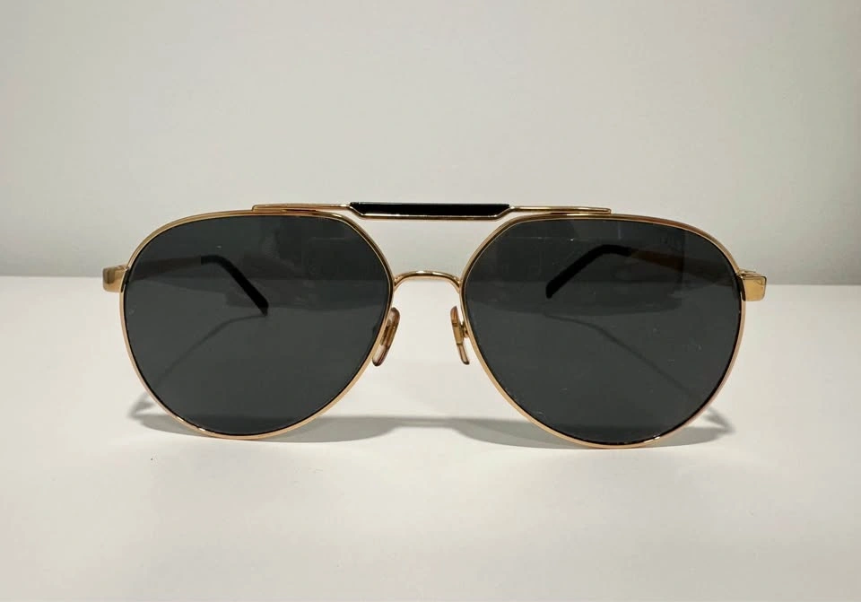 Authentic Versace Gold Aviator Sunglasses