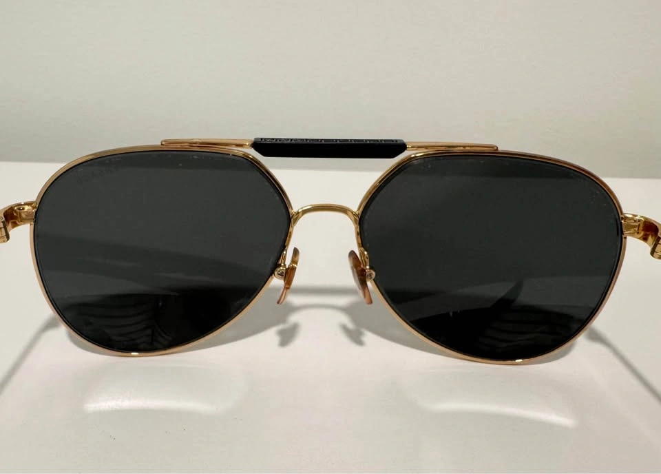 Authentic Versace Gold Aviator Sunglasses - photo 2