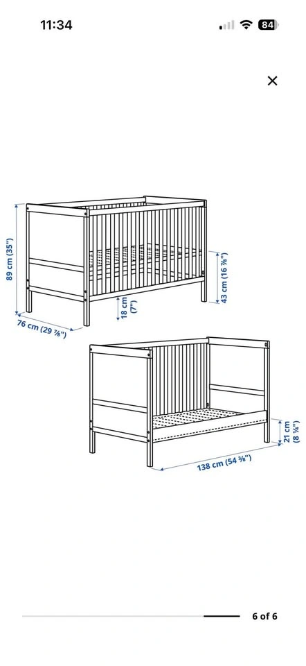IKEA SUNDVIK Crib - photo 3