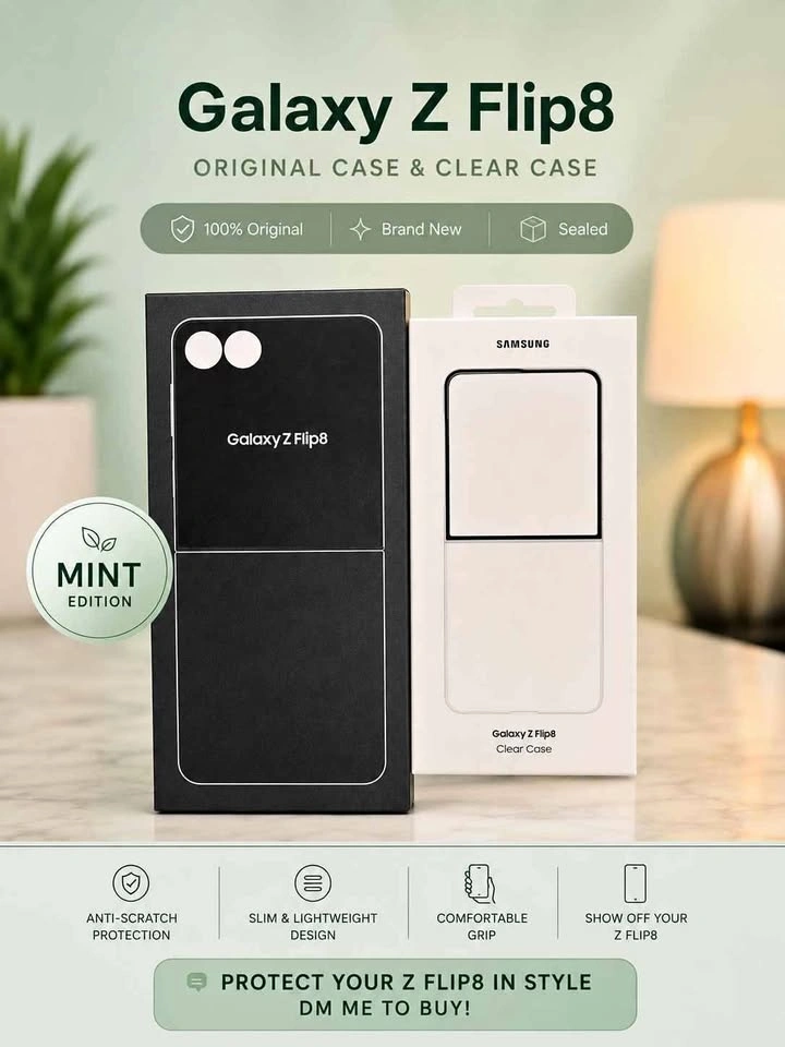 SAMSUNG Flip 8 256GB MINT+ Clear case