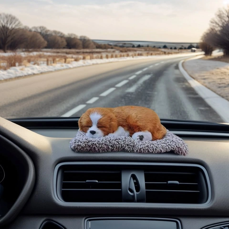TYP-162/155 A2026 Adorable Plush Sleeping Puppy Car Decor - photo 2