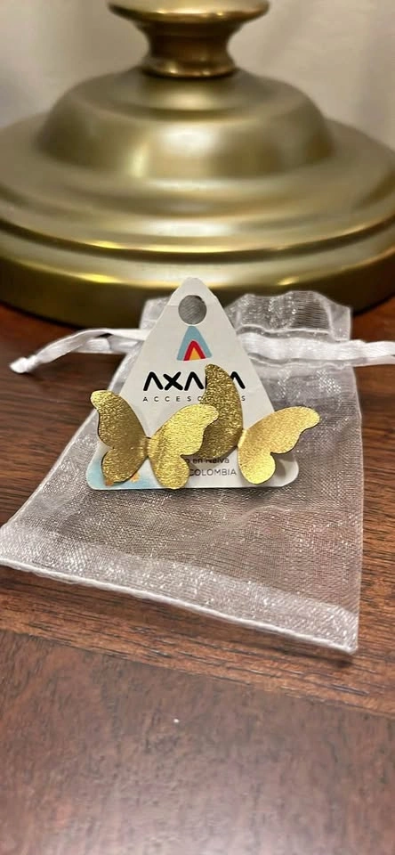 Gold Butterfly Studs Earrings