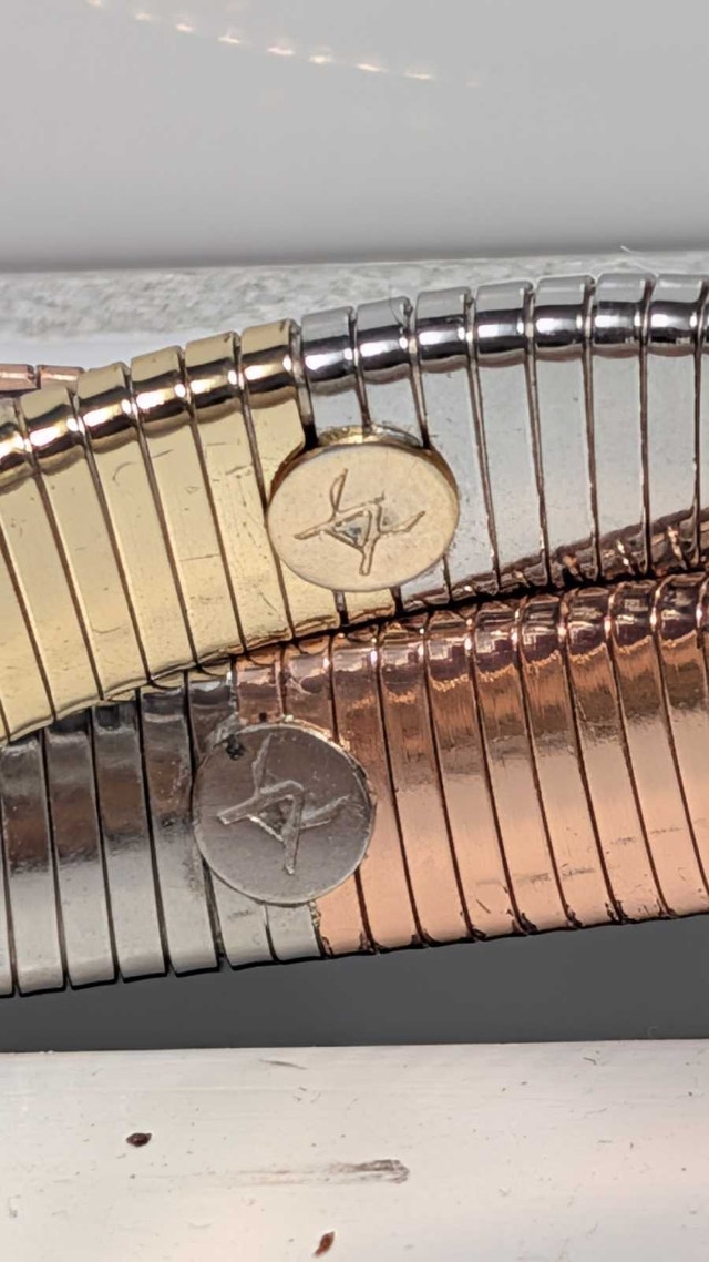 Tri-Tone Omega Style Bracelet - photo 4