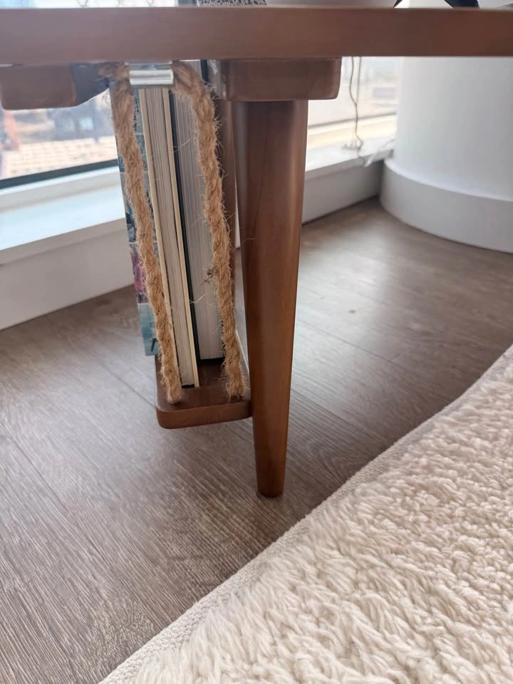 West Elm Mid-Century Modern Wood Coffee Table / TV Stand - photo 4