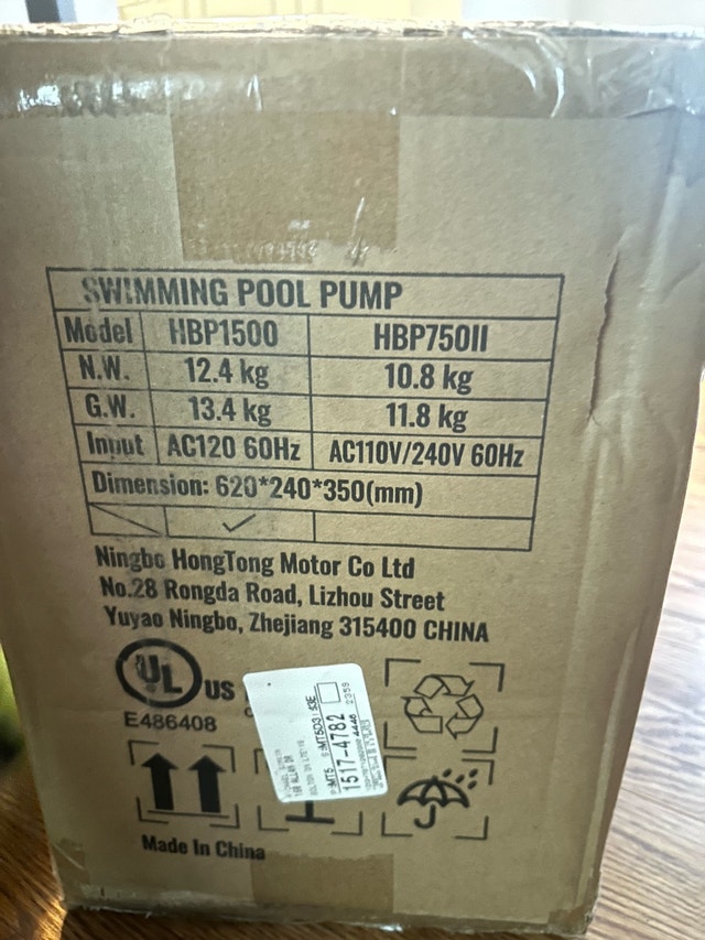VEVOR Pool Pump - Brand New! - photo 5