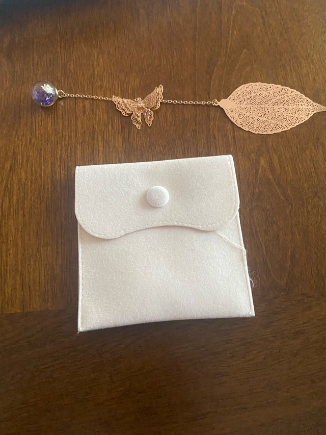 Metal Leaf and Butterfly Bookmark - photo 2