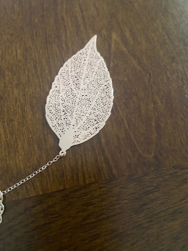 Metal Leaf and Butterfly Bookmark - photo 4