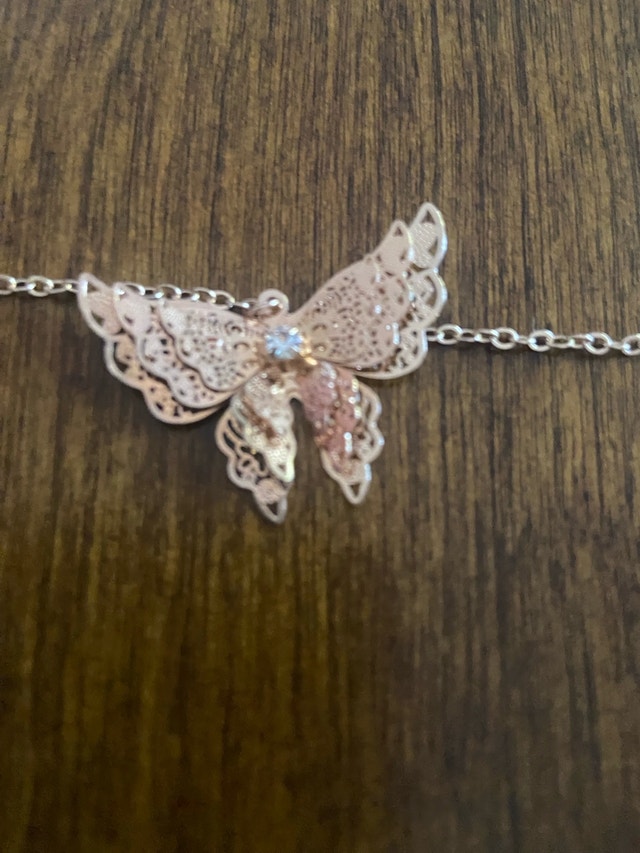 Metal Leaf and Butterfly Bookmark - photo 3