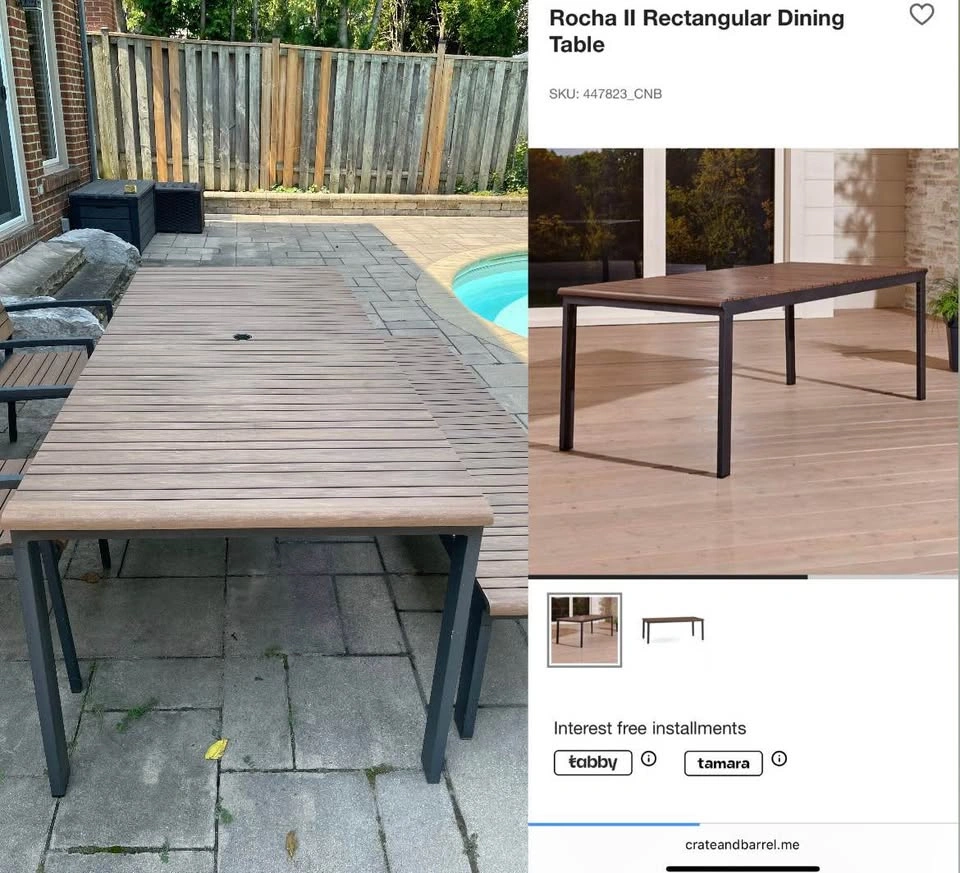 Crate and Barrel Outdoor Furniture / Patio Set - photo 2