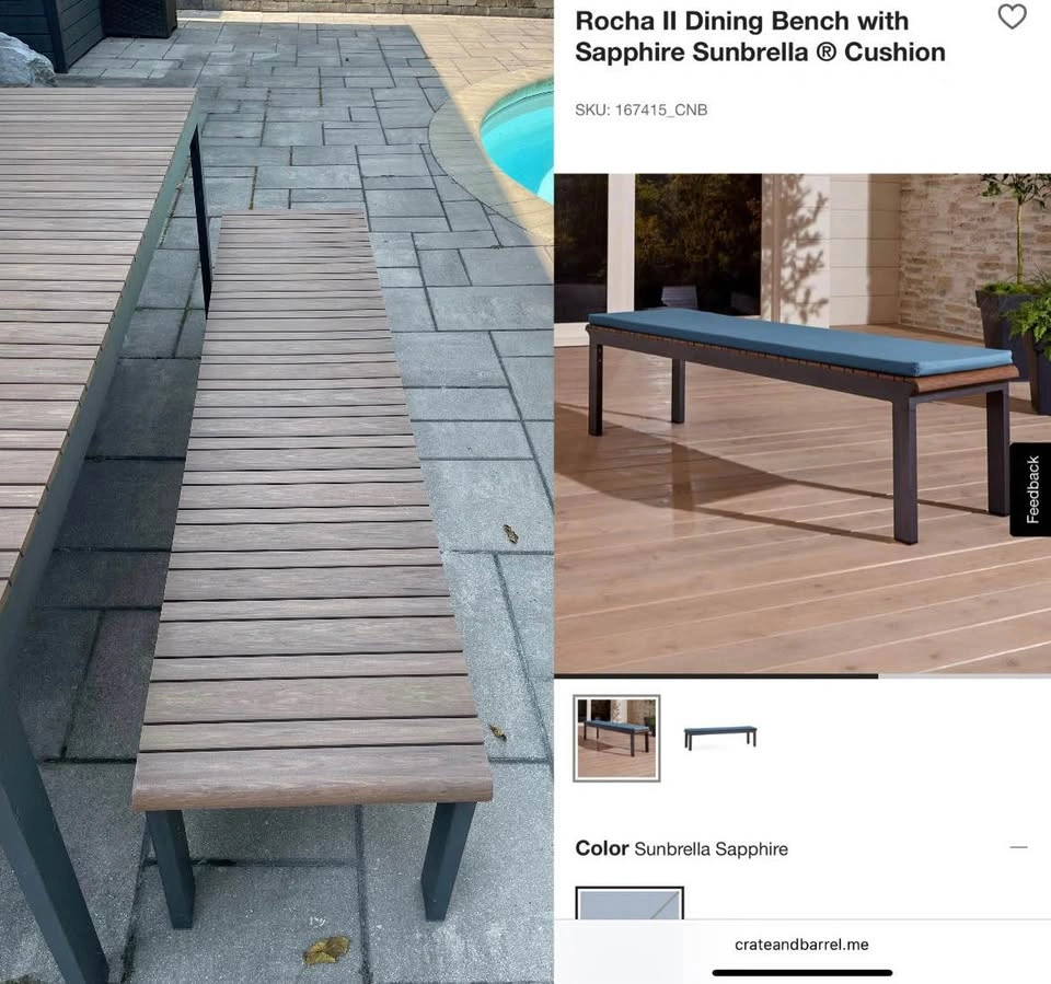 Crate and Barrel Outdoor Furniture / Patio Set - photo 3