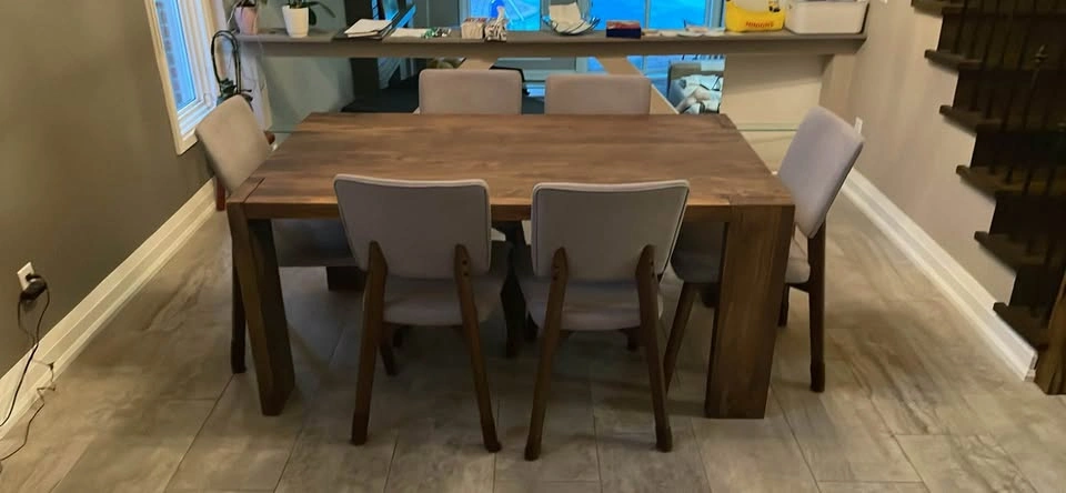 Dining set - CB2 mango wood hardwood Table and 6 chairs - photo 5