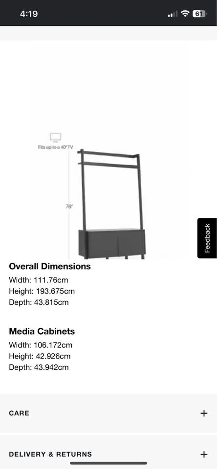 Crate and Barrel Ladder Bookshelf and TV Stand Bundle - photo 4