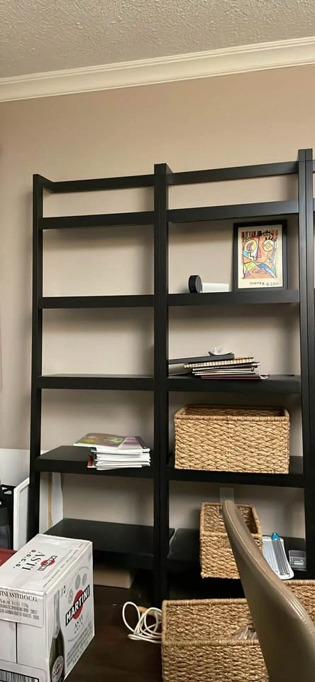 Crate and Barrel TV Media Stand and 2 Ladder Bookshelves - photo 2