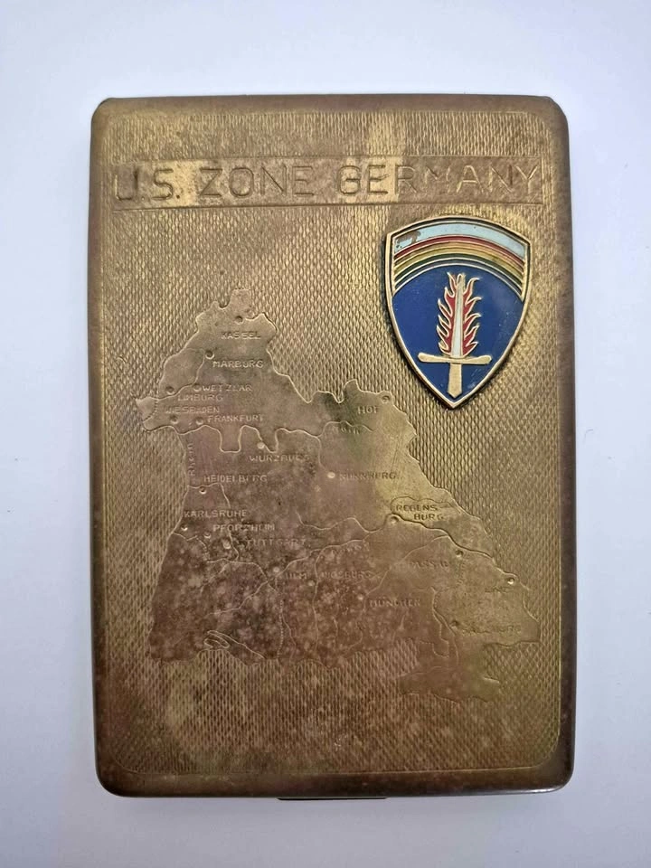 Vintage U.S. Zone Germany SHAEF Cigarette Case