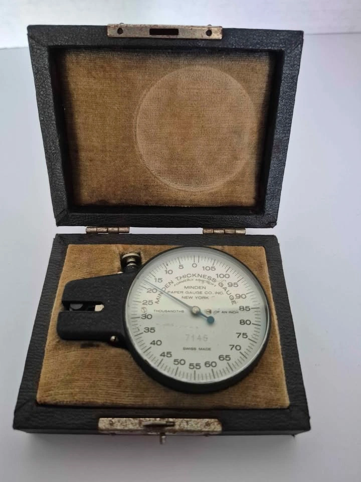 Vintage Minden Paper Thickness Gauge - photo 2