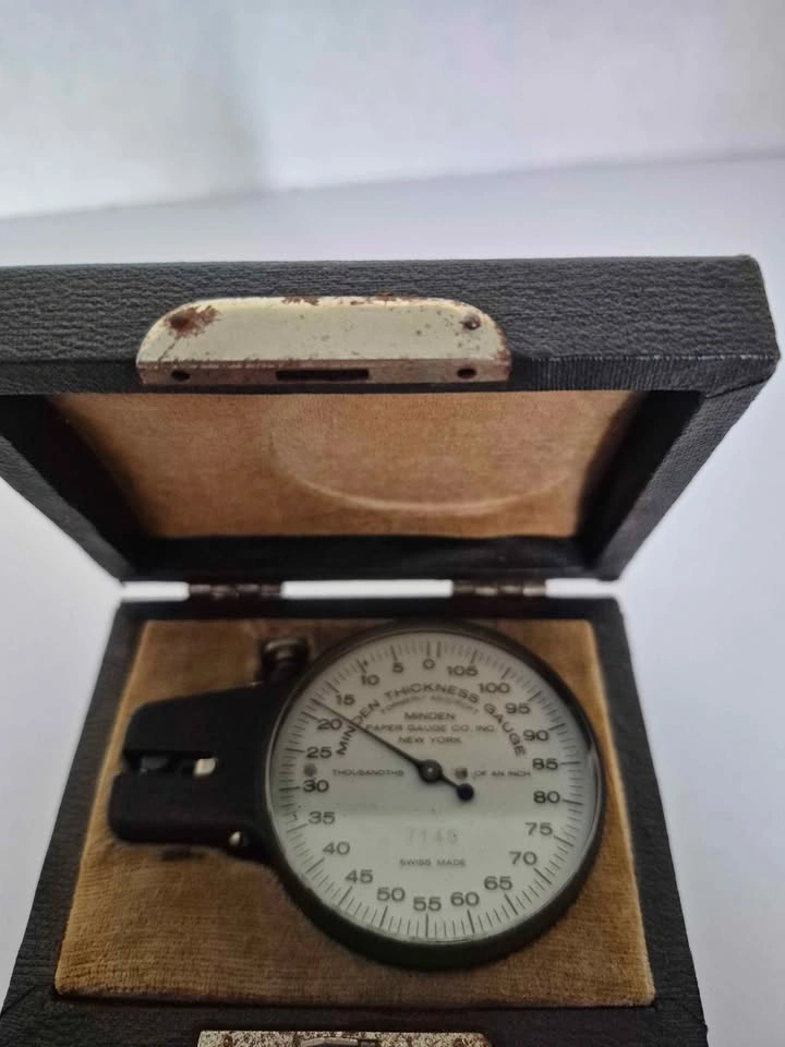 Vintage Minden Paper Thickness Gauge - photo 4