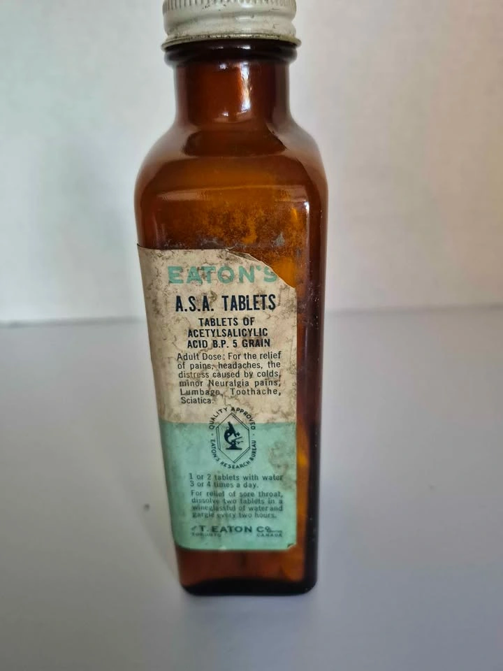 Vintage Eaton's A.S.A. Tablets Bottle - photo 2