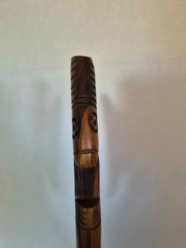 Brazilian Hand-Carved Wooden Decorative Axe - photo 3